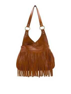 Patricia Nash Pienza Fringe Leather Shoulder Bag - NWT
